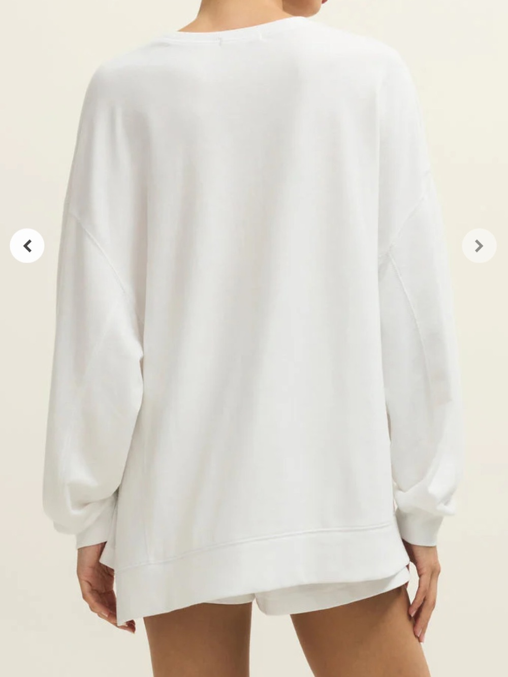 [Z Supply] Modern Weekender Sweatshirt in White - Picture 3 of 11